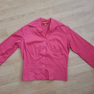 Fushia Freddies of Pinewood 3/4 sleeve blouse